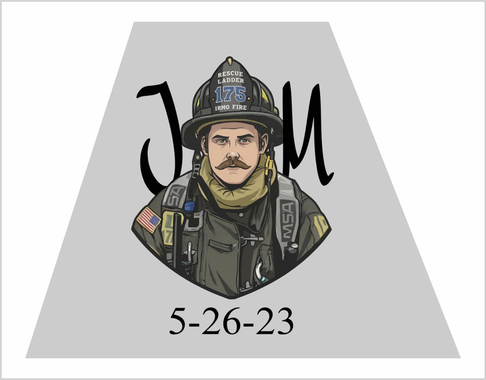 Irmo Fire 175 52623 Custom Trapezoid Reflective Sticker