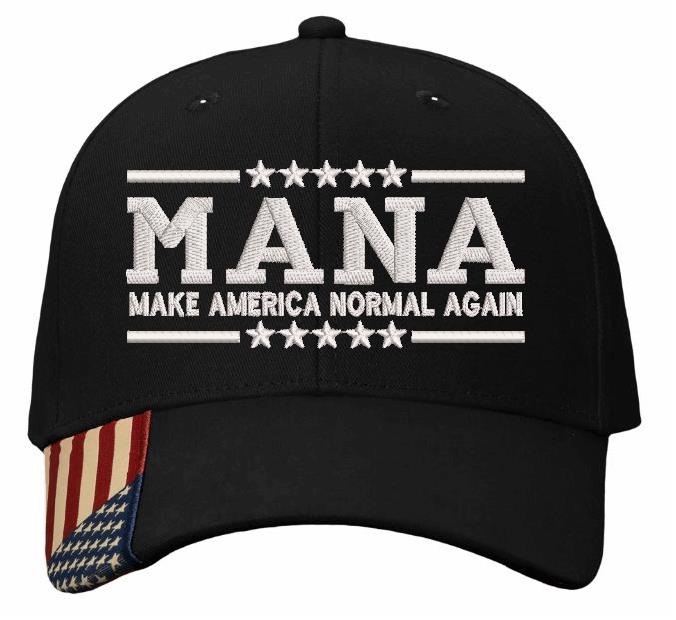 Make America Normal Again Custom Embroidered Flag Brim Adjustable Hat