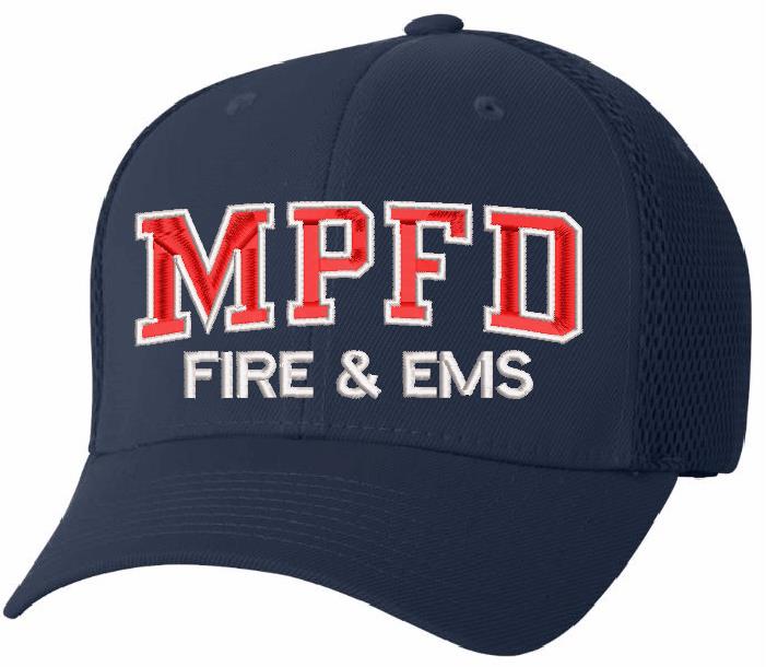 MPFD Fire & EMS 6533 Mesh Back Embroidered Hat