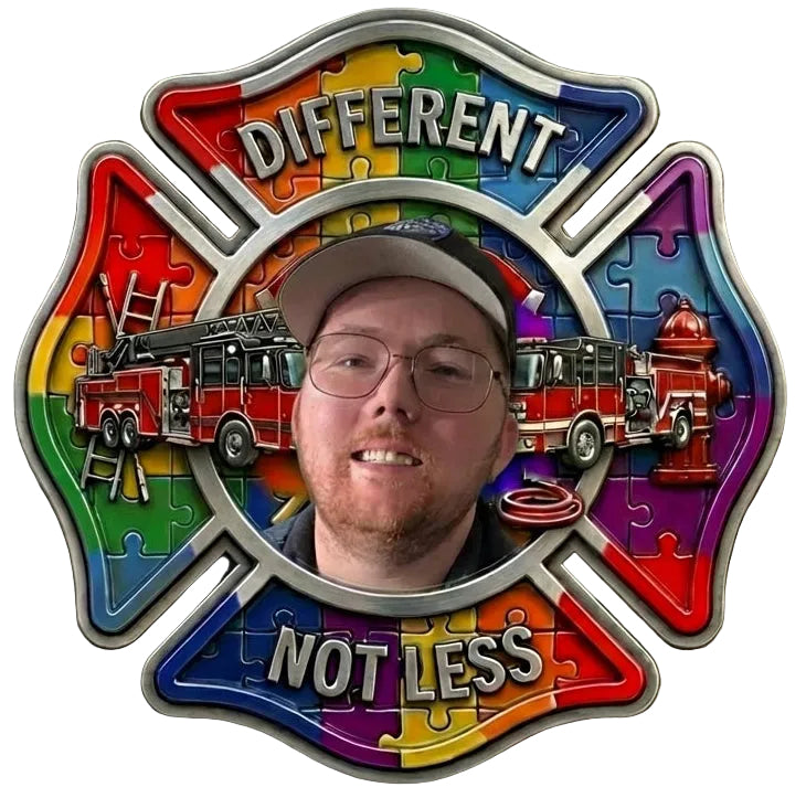Autism Support Middle Picture Helmet Window/Helmet Decal or MAGNET