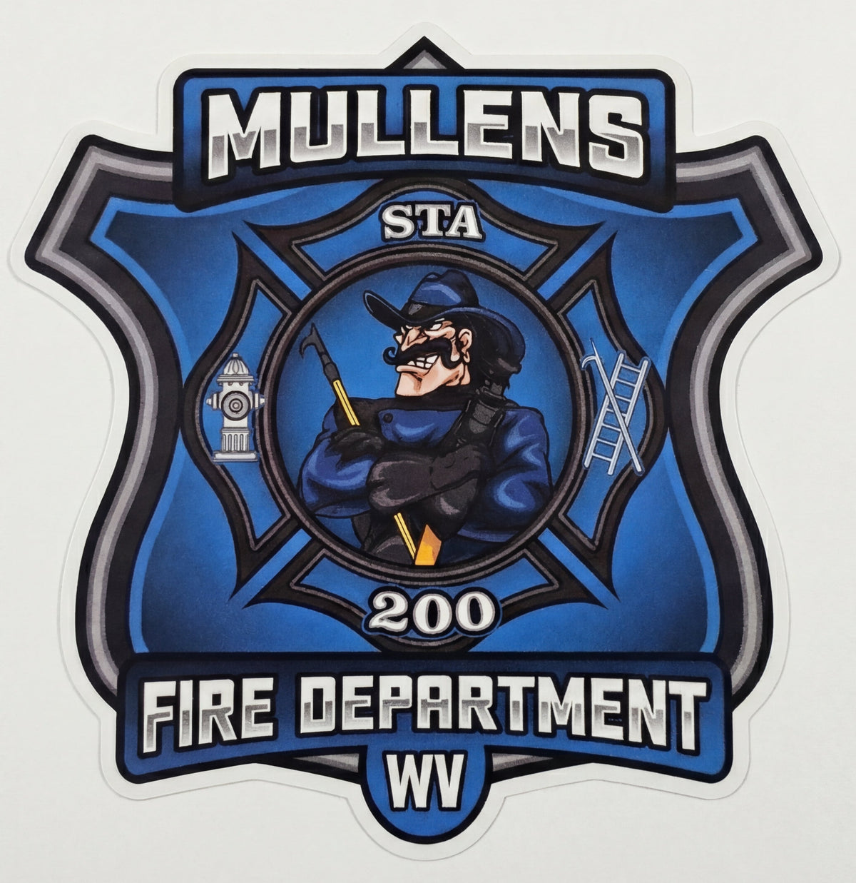 Mullens Fire Dept. Window/Helmet Decal or MAGNET Powercall – Powercall ...