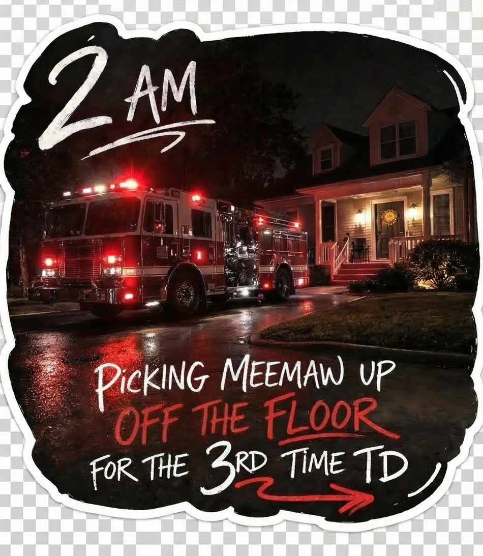 Picking up Meemaw Red Window/Helmet Decal or MAGNET TT