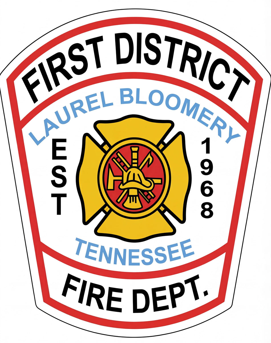 Fire District Fire Dept. Window/Helmet Decal or MAGNET Powercall