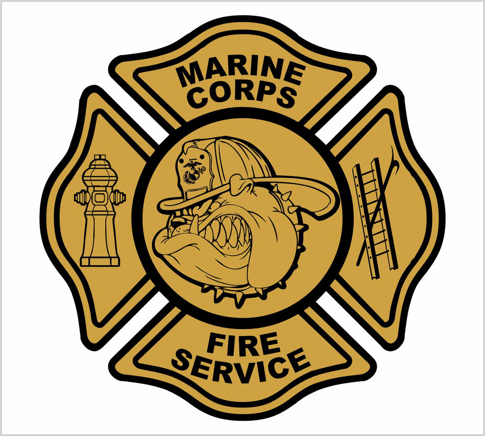 Marine Corp Fire Service Customer Decal