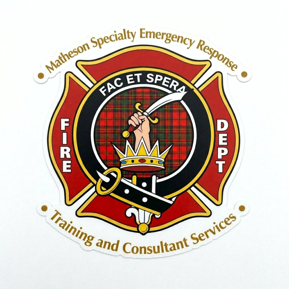 Matheson Specialy Emergency Window/Hardhat Decal
