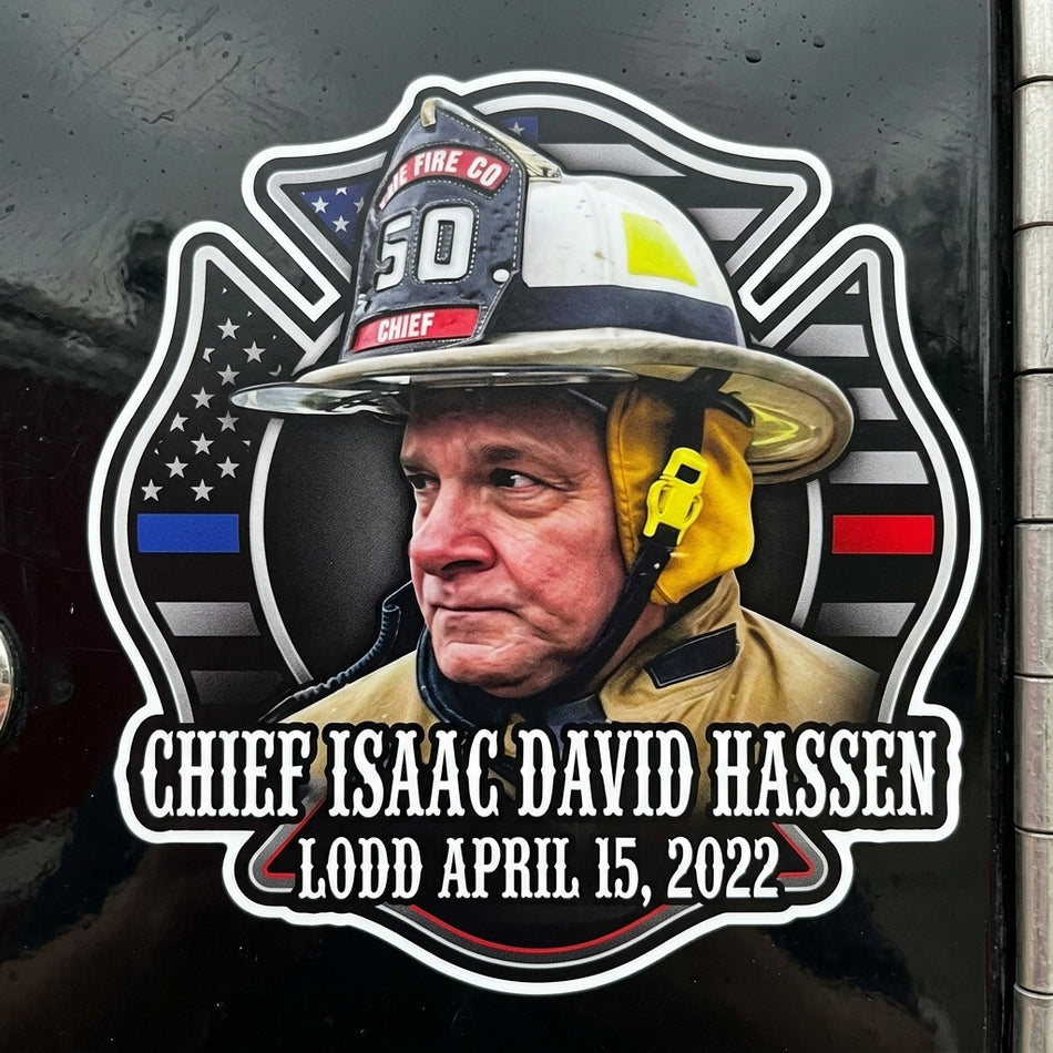 Chief Isaac David Hasen Window/Helmet Decal or MAGNET