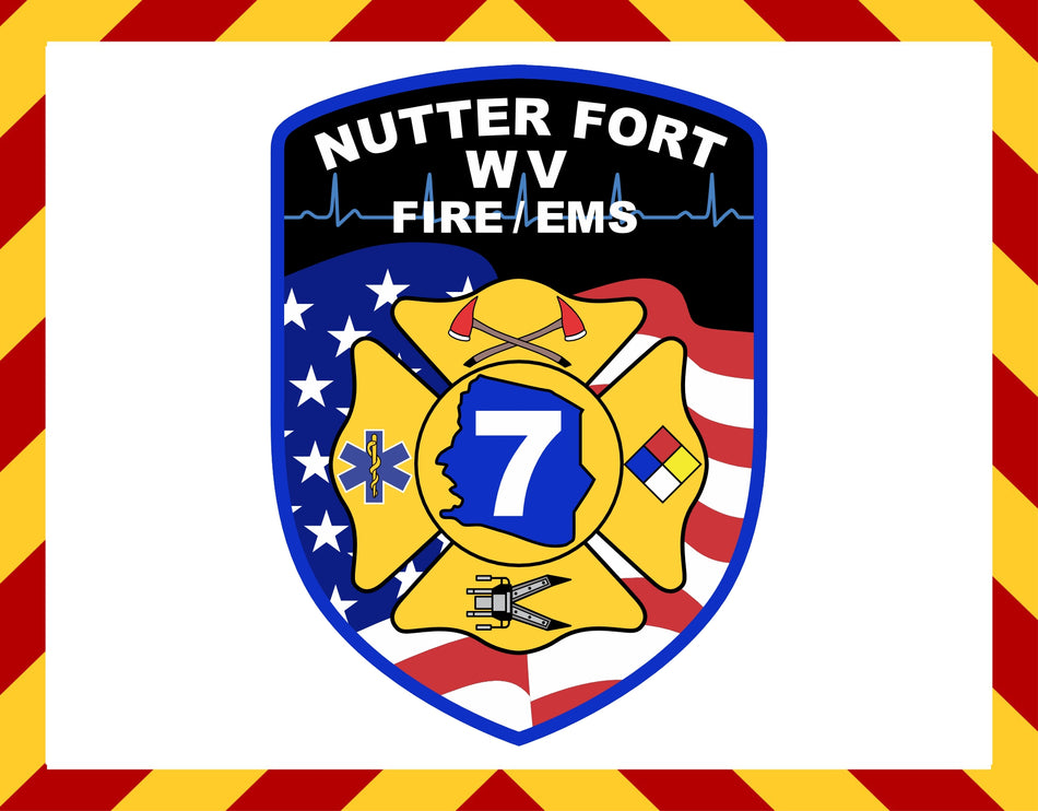 Nutter Fort WV 7 Fire/EMS Customer Decal