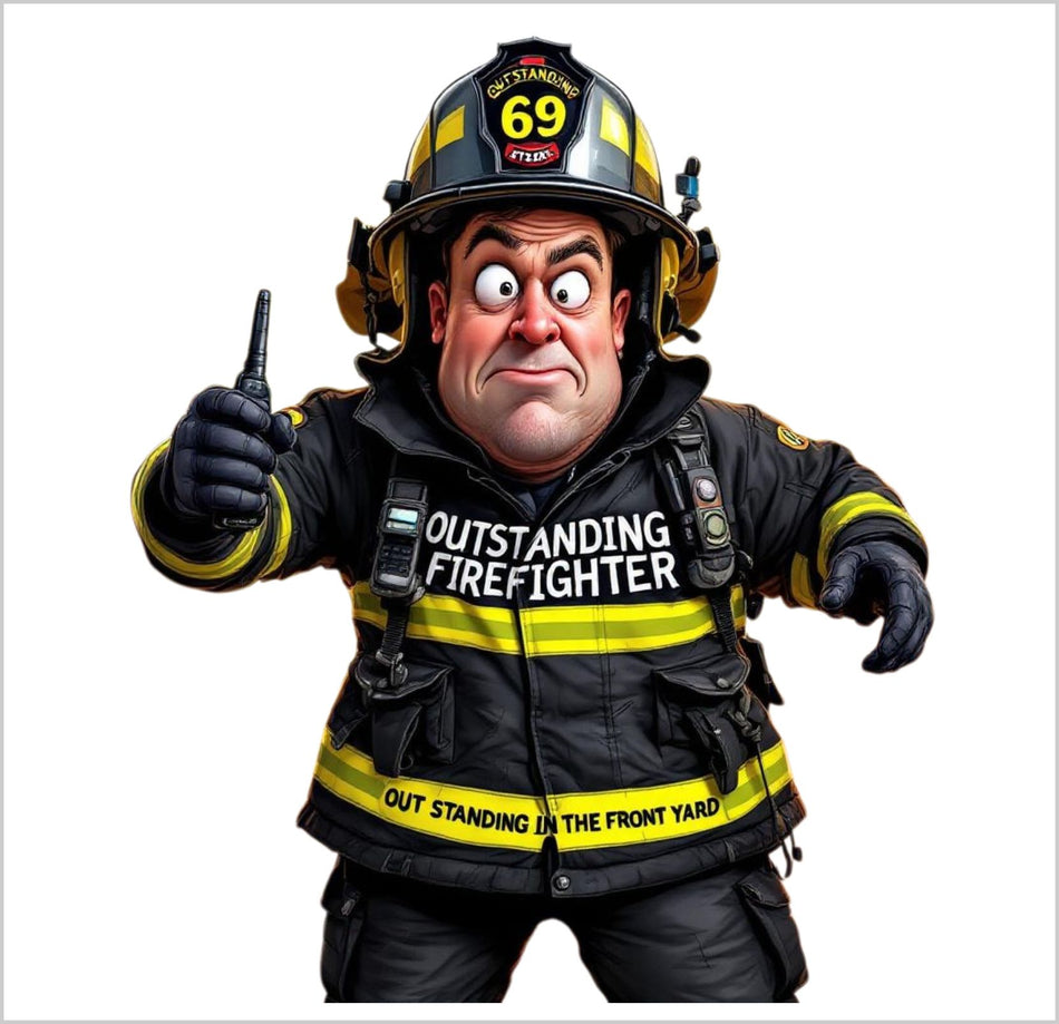 Outstanding Firefighter AI Generated Decal