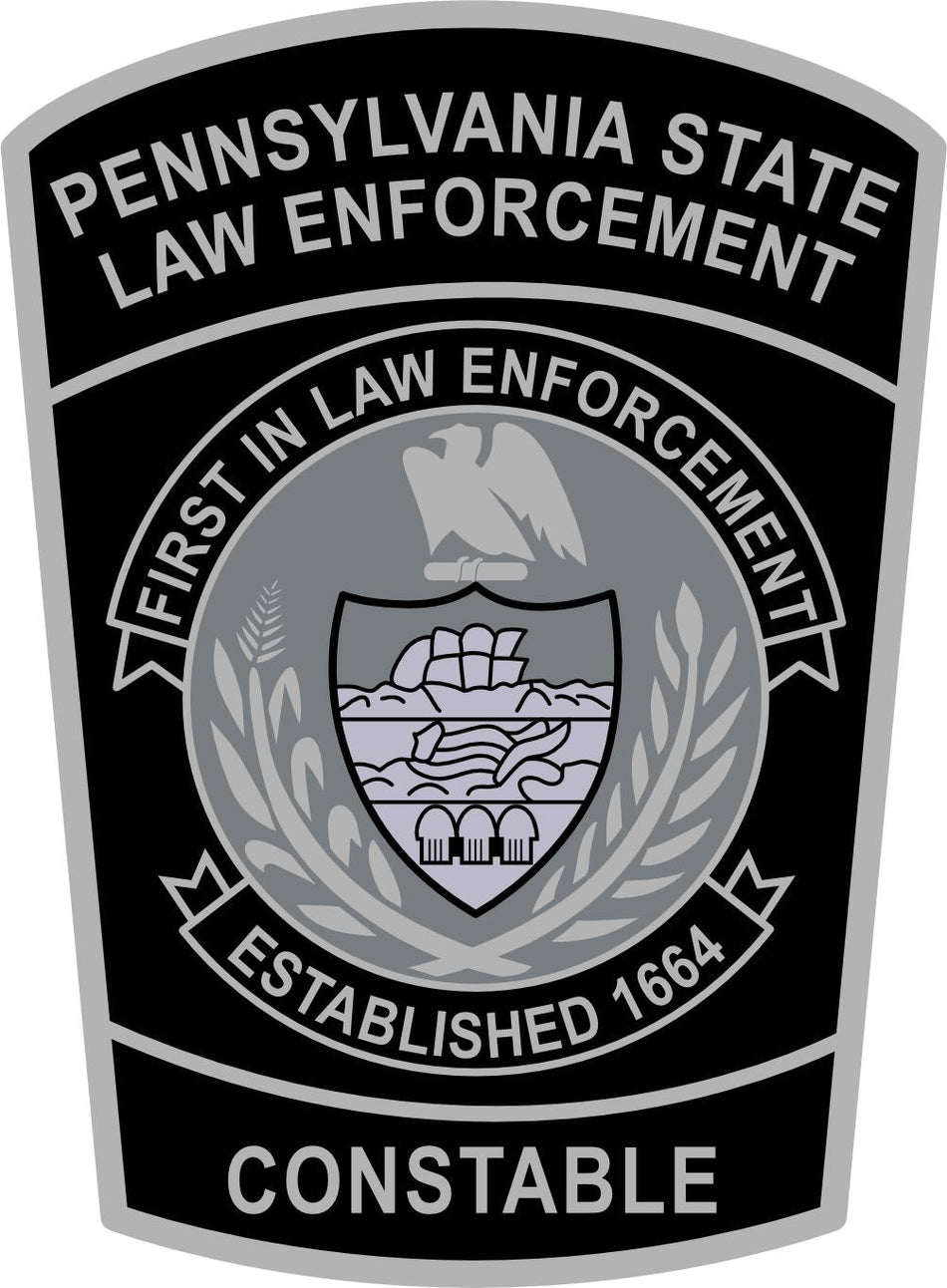 PA State Constable Customer Decal or Magnet economy non-reflective decal