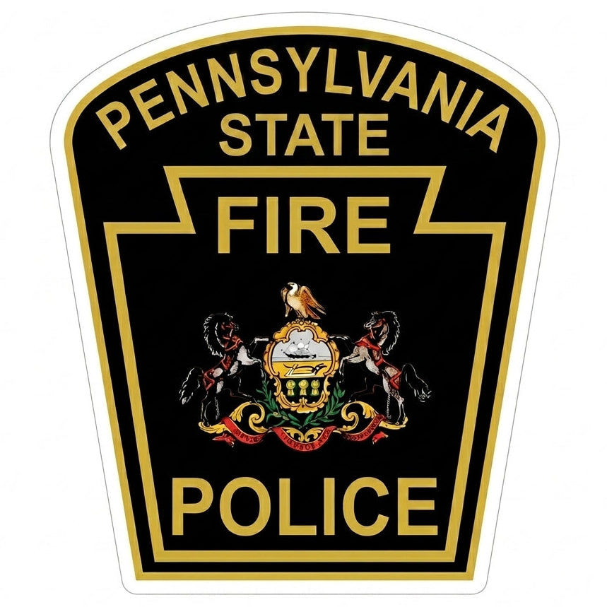Pennsylvania Fire Police Window/Helmet Decal or MAGNET