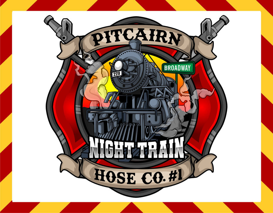 Pitcairn Night Train Hose Co. 1 Customer Decal