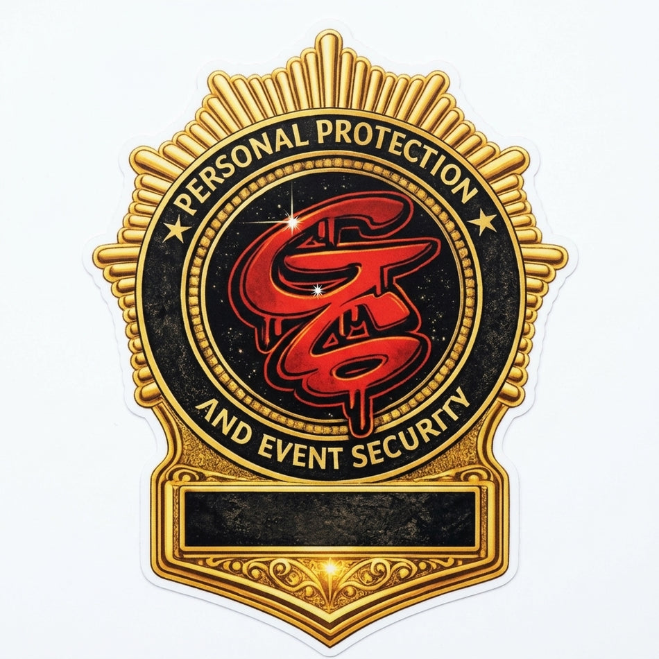 Person Protection Security Window/Hardhat Decal