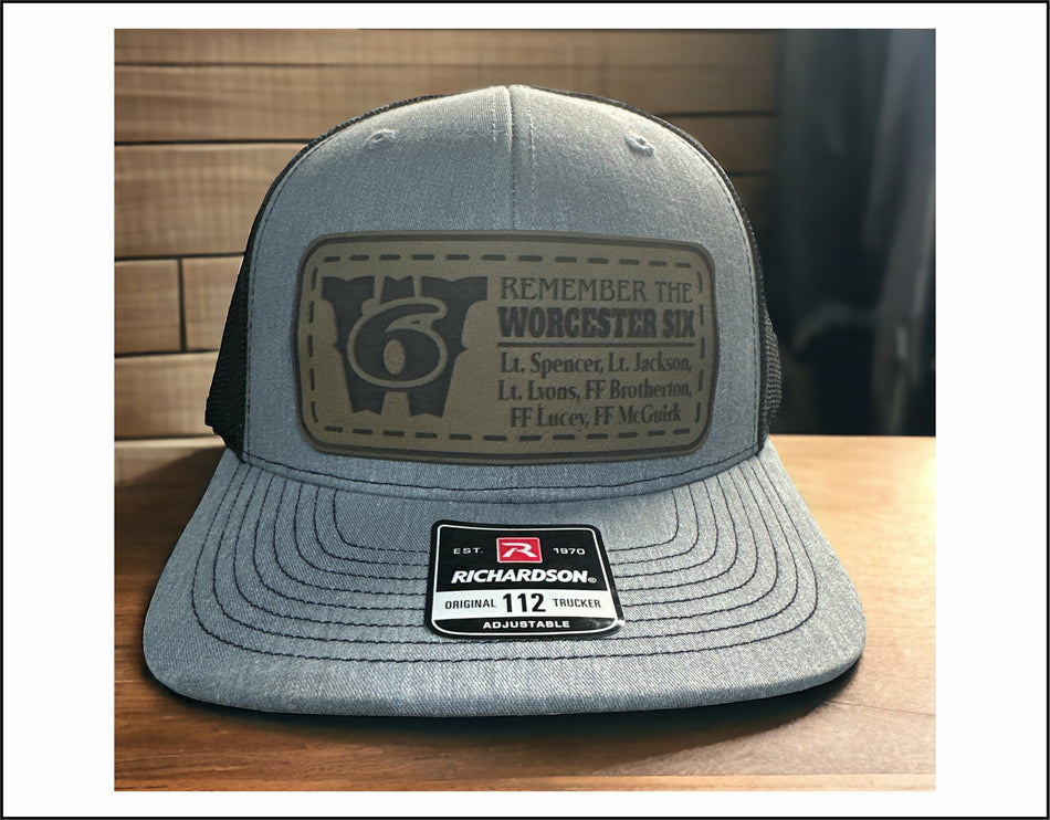 Worcester 6 Memorial Leather Badge Richardson 112 Hat