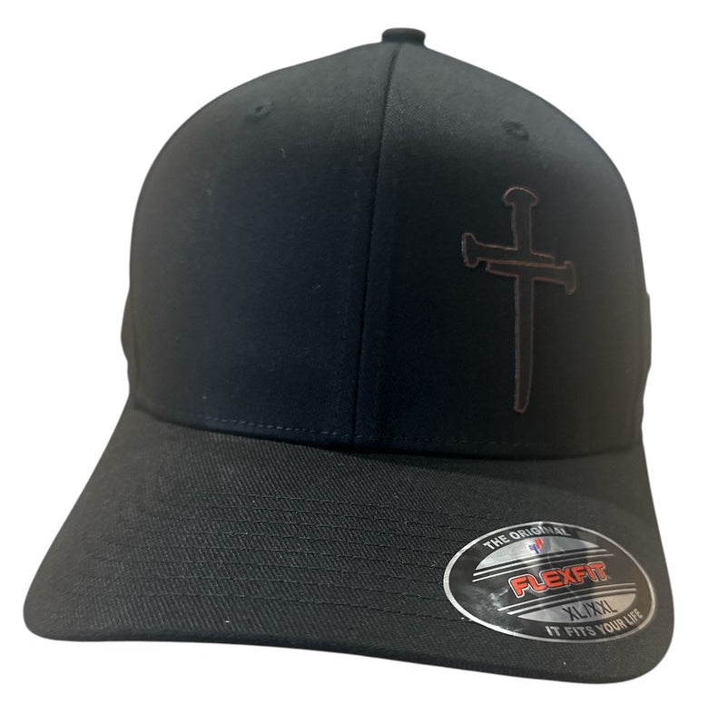 Flexfit Jesus Christian Cross Cross Black Snapback OR FLEX FIT Hat with Free 4" Decal Machine Washable Comfortable Fit for Men Women