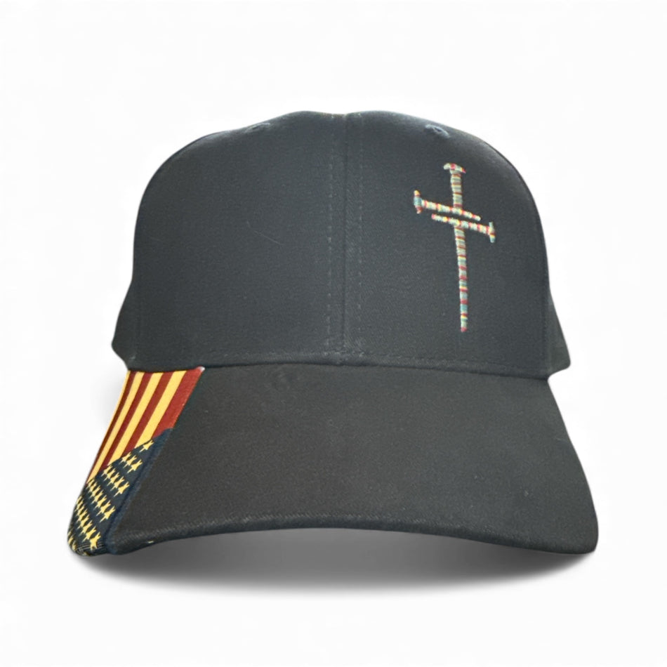 Christian Cross Baseball Cap Religious Sacred BYR MultiThread Faith Adjustable AM350 Jesus Hat