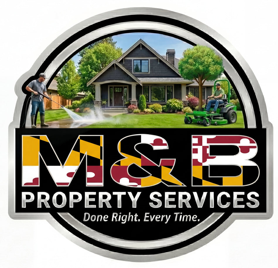 M&B Property Services Maryland Helmet Window/Helmet Decal or MAGNET