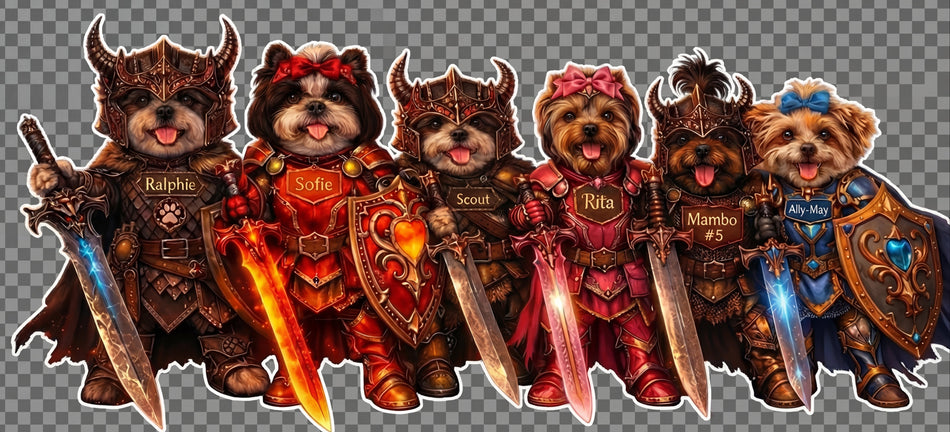 Rosa Dogs Window or Helmet Decal Powercall