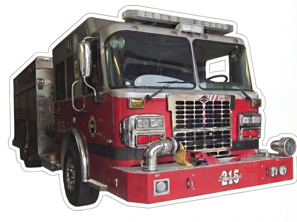 Oakdale Hose Company 215 Window or Helmet Decal Powercall