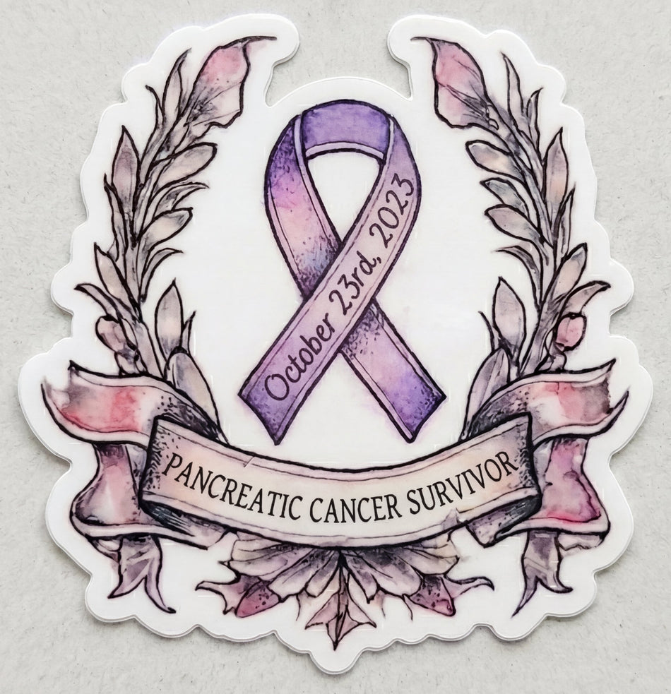 Dale B Purple Ribbon Window/Helmet Decal or MAGNET Powercall