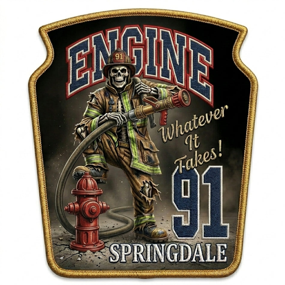 Engine 91 Springdale Window/Helmet Decal or MAGNET