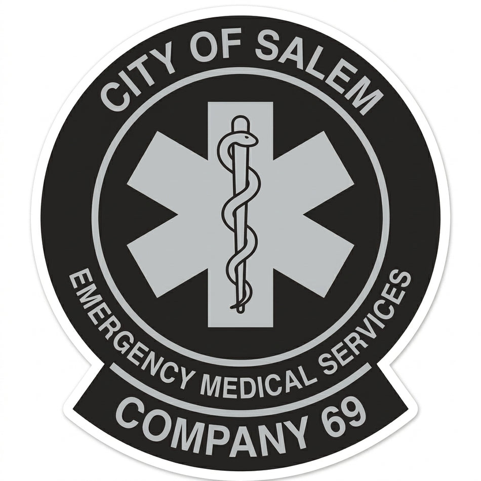 City of Salem Company 69 Customer window/Hardhat Decal