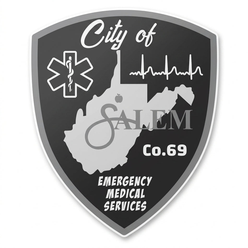 City of Salem EMS window/Hardhat Decal