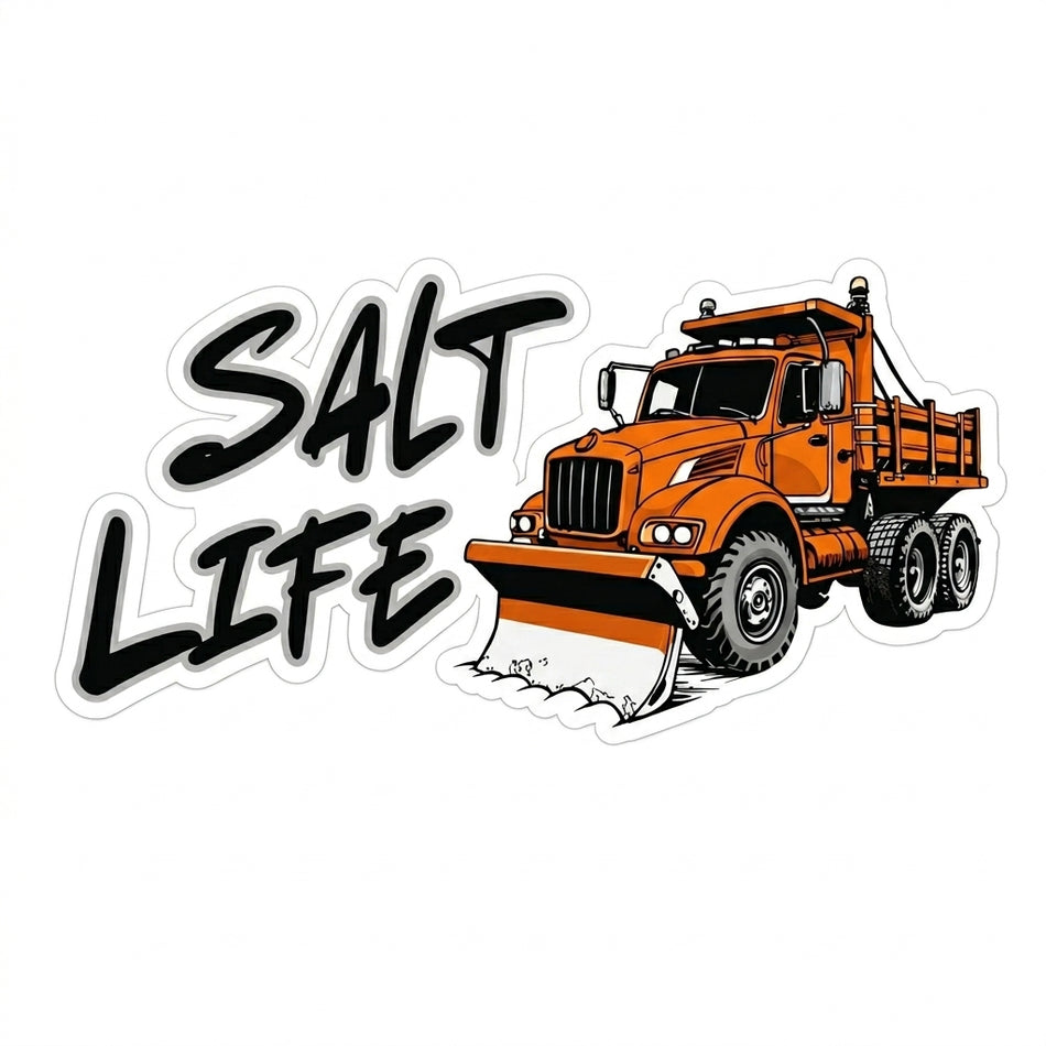 Salt Life Orange Truck Window or Helmet Decal