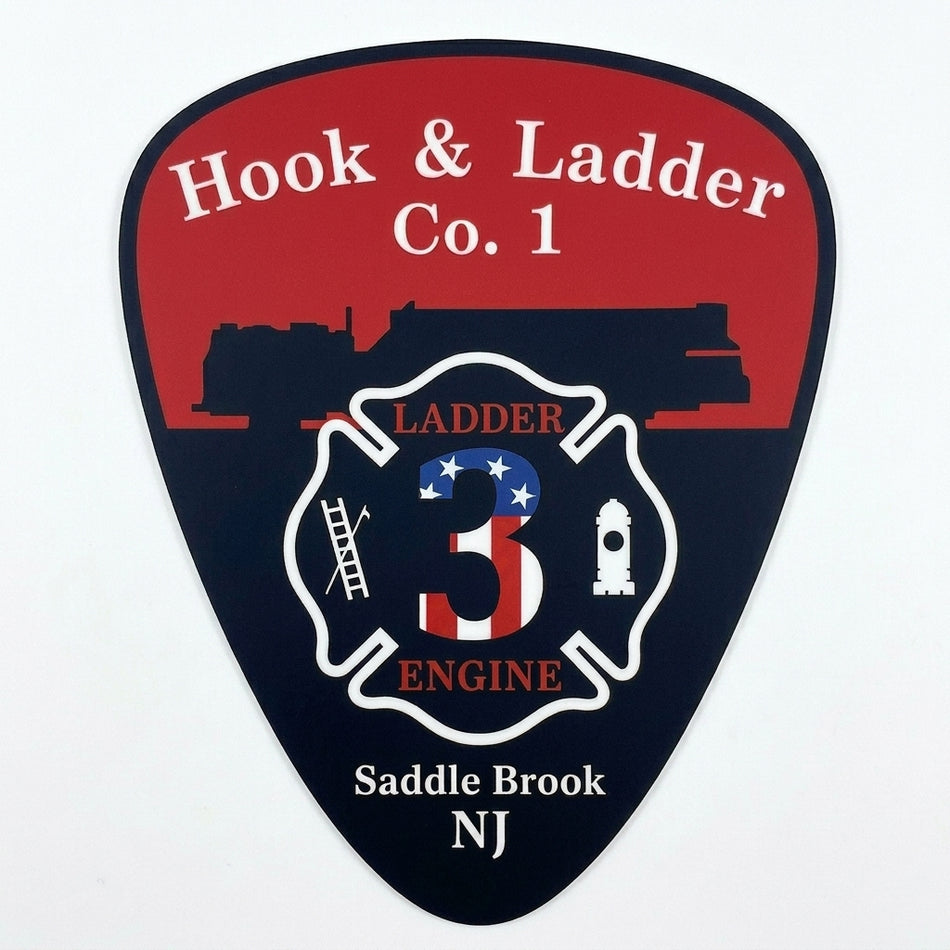 Hook and Ladder Saddle Brook NJ Window/Hardhat Decal