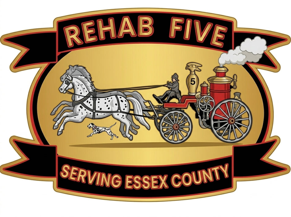 Rehab 5 Essex County Window or Helmet Decal