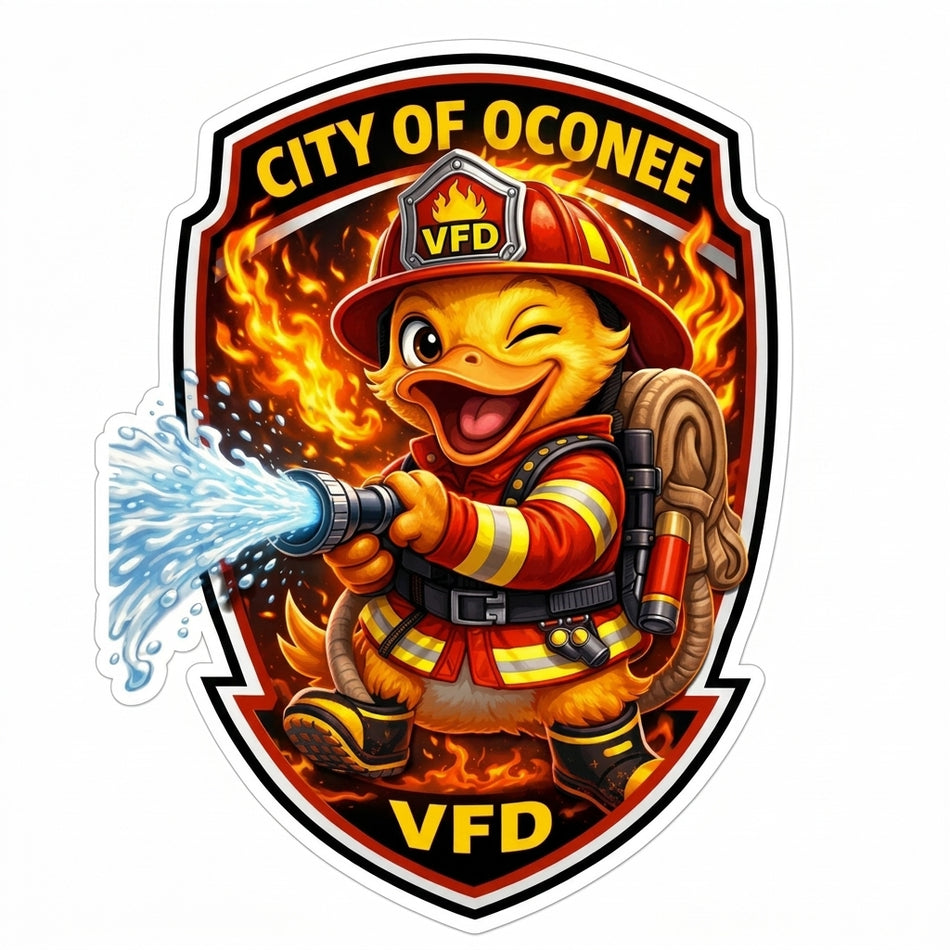 City of Oconee Duck Window/Hardhat Decal