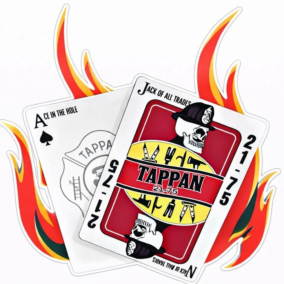 Tappan 21-75 Playing Card window/Hardhat Decal