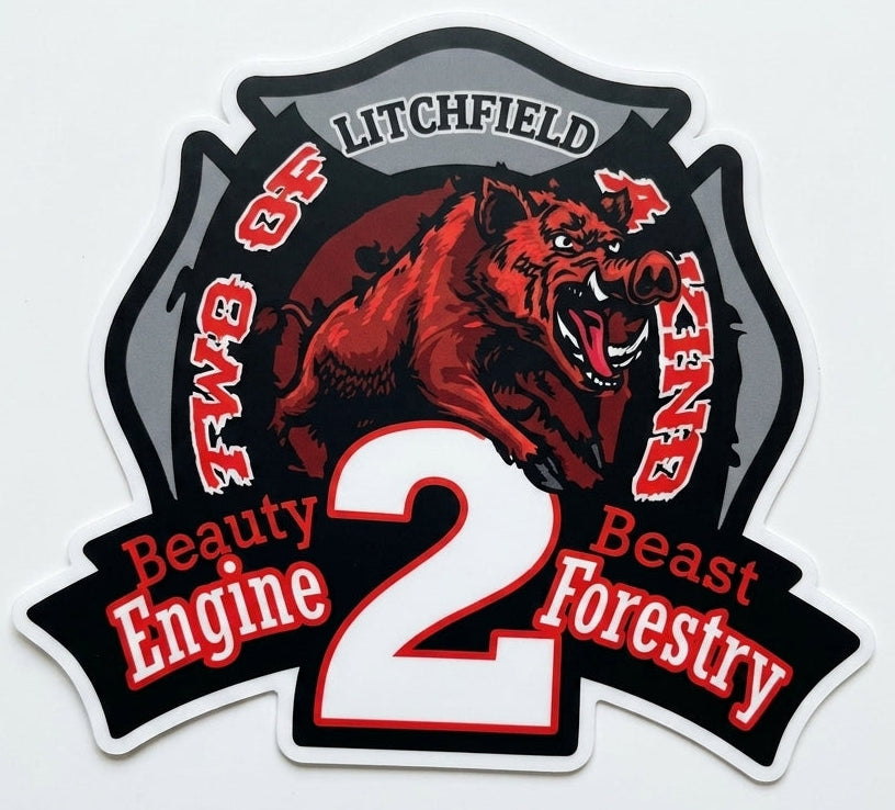 Litchfield 2 Forestry Window/Hardhat Decal