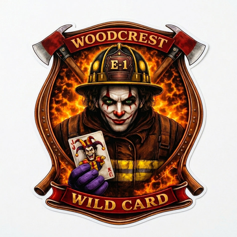 Woodcrest Wild Card Window/Hardhat Decal