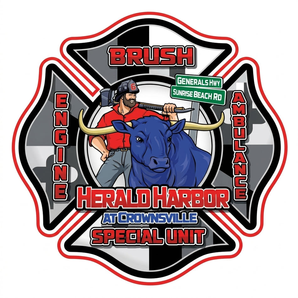 Herald Harbor Special Unit Window/Hardhat Decal
