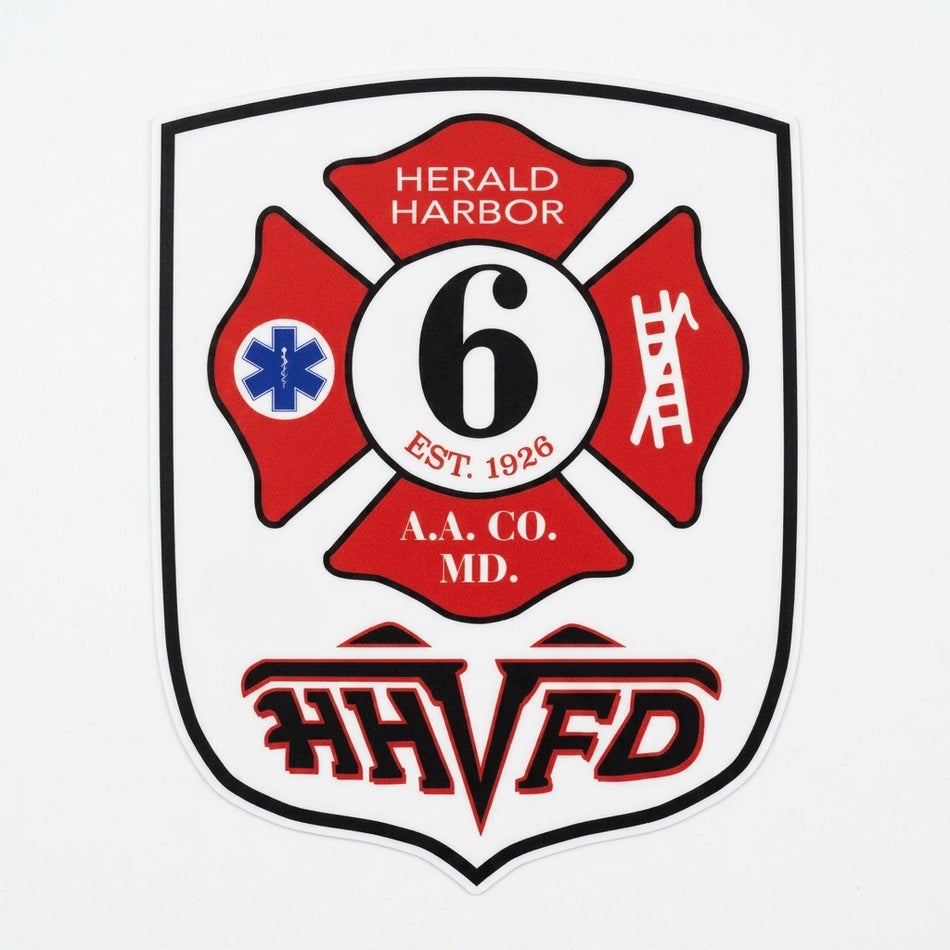 Herald Harbor Fire Department Window/Hardhat Decal