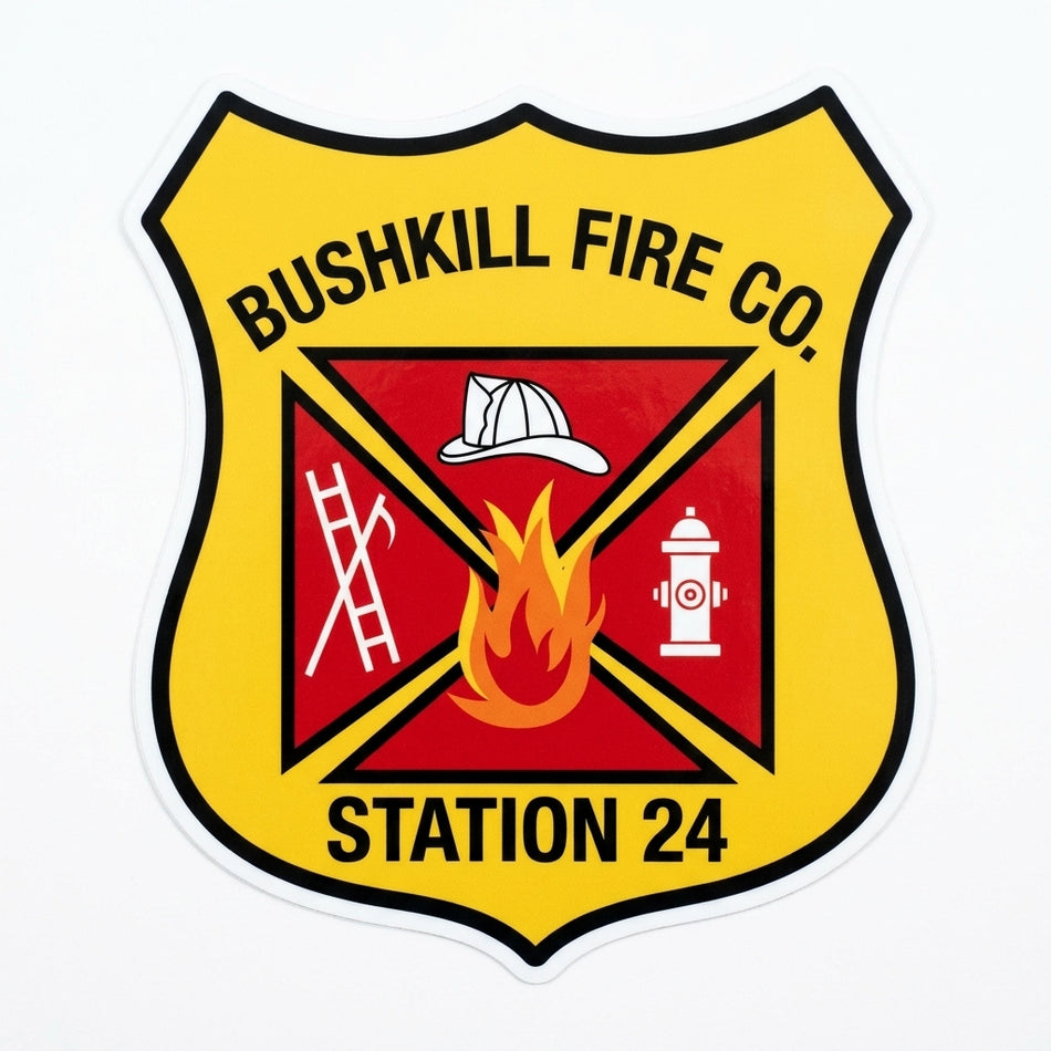 Bushkill Fire Company Window/Hardhat Decal