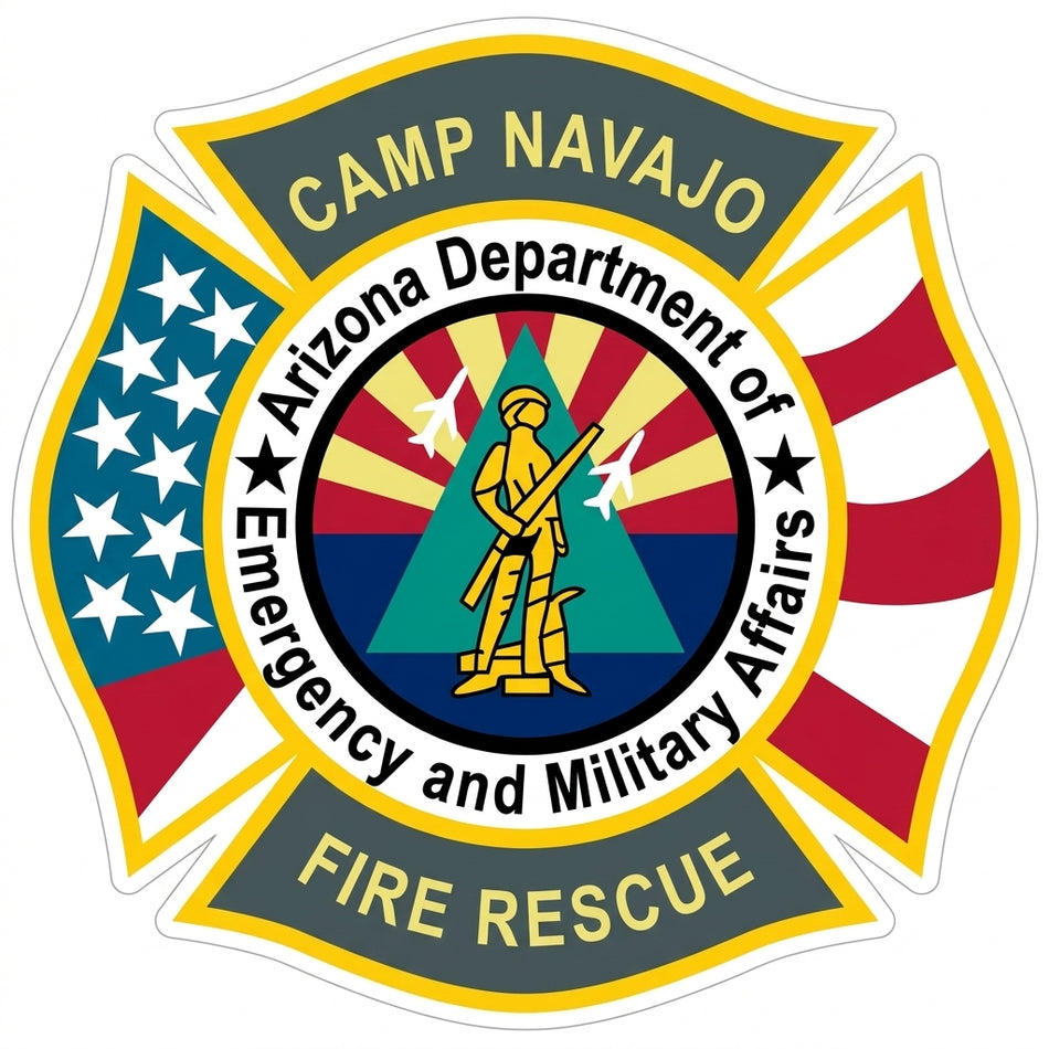 Camp Navajo Fire Rescue Window/Hardhat Decal