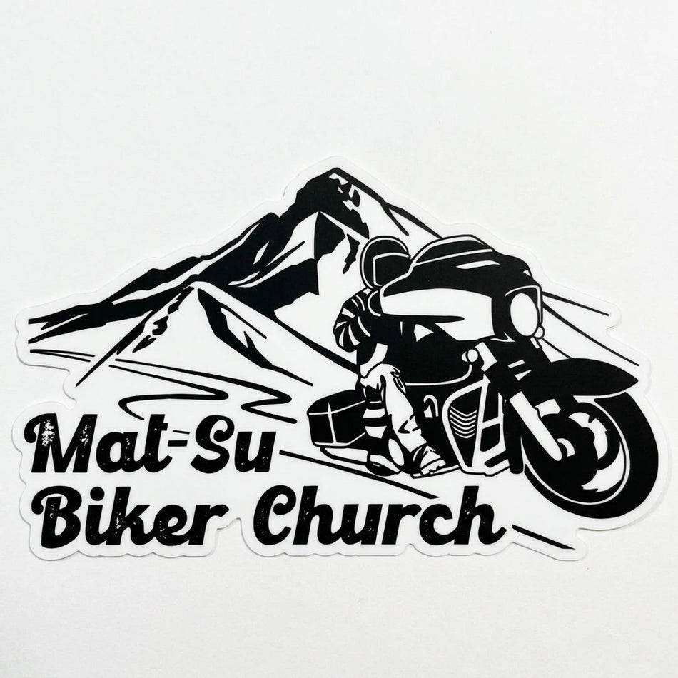 Mat-Su Biker Church Window or Helmet Decal