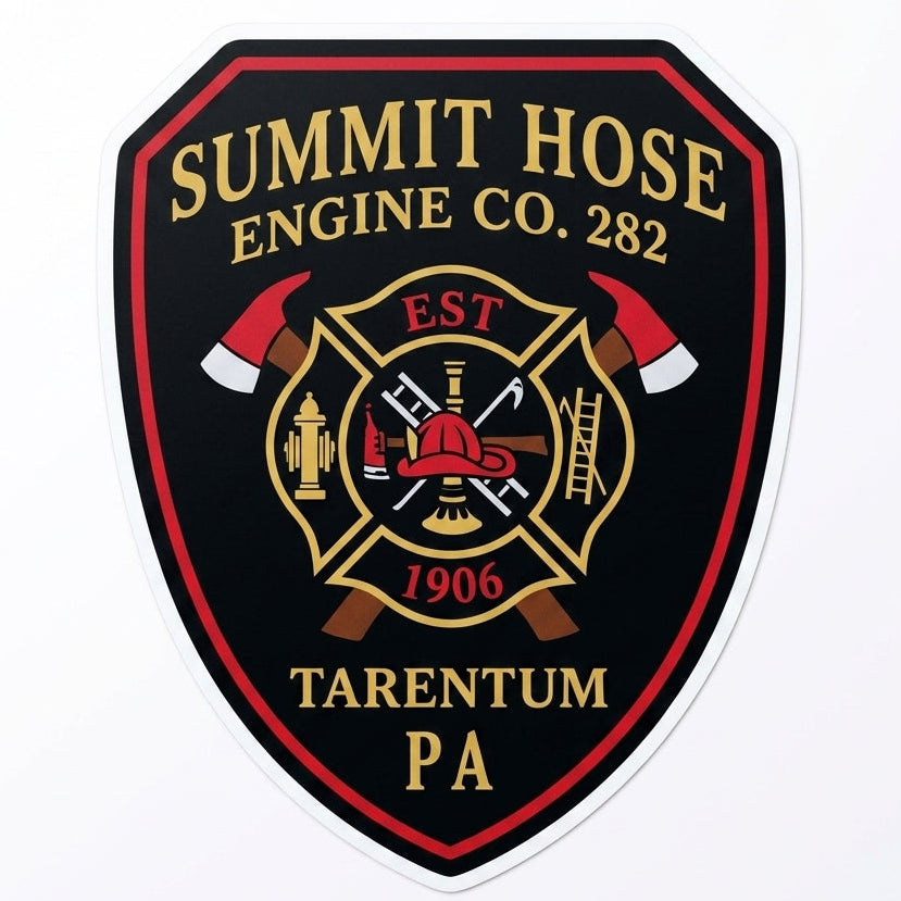 Summit Hose Engine 282 Window/Hardhat Decal