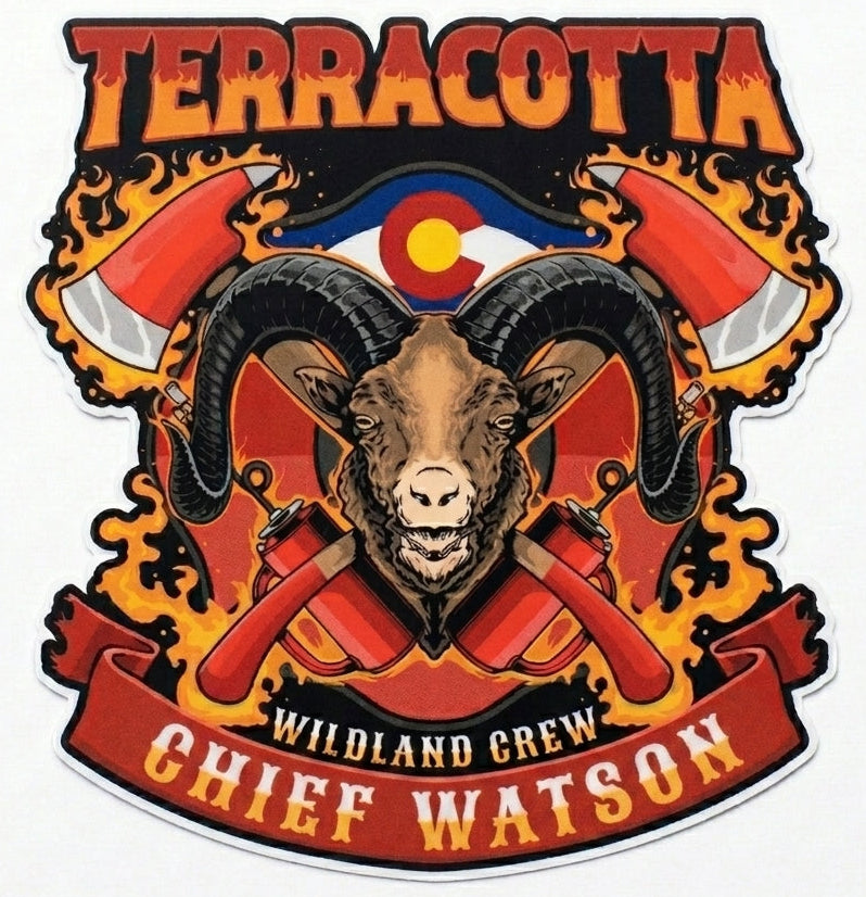 Terracotta Chief Watson Window/Hardhat Decal