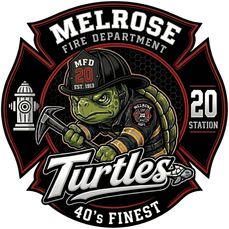 Melrose Fire Department Window/Hardhat Decal
