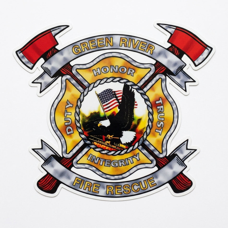 Green River Fire Rescue Window/Hardhat Decal