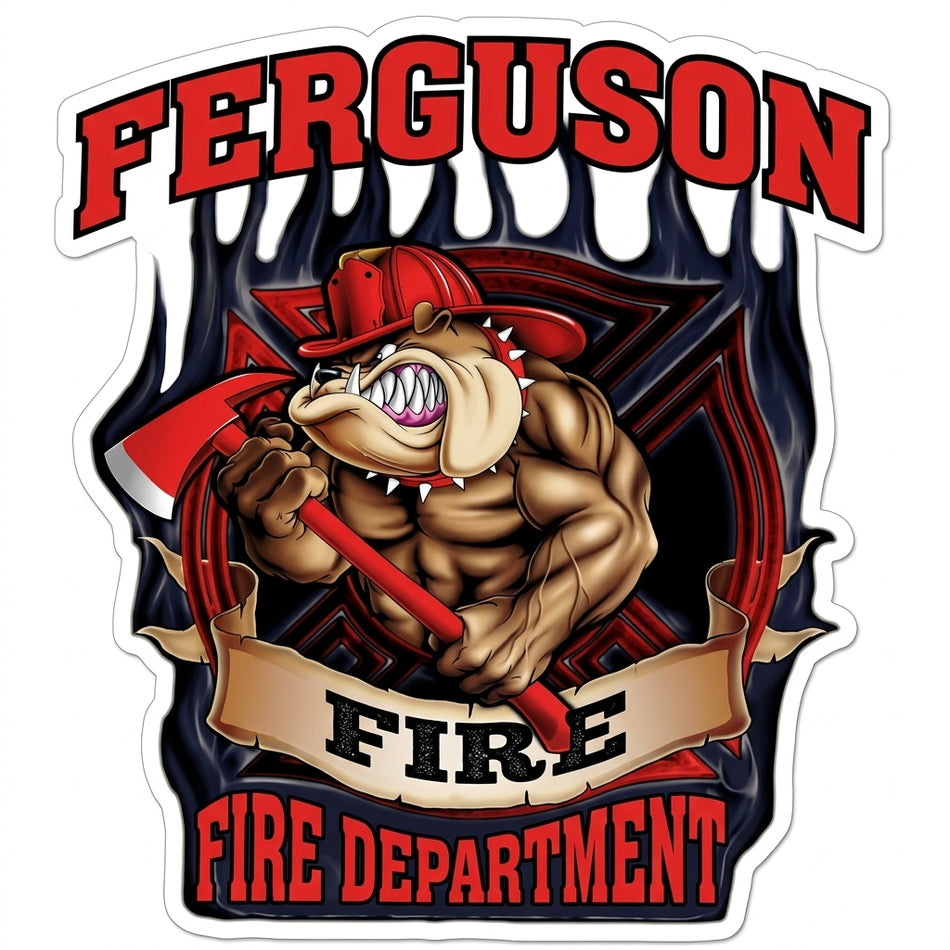 Ferguson Fire Department Window/Hardhat Decal