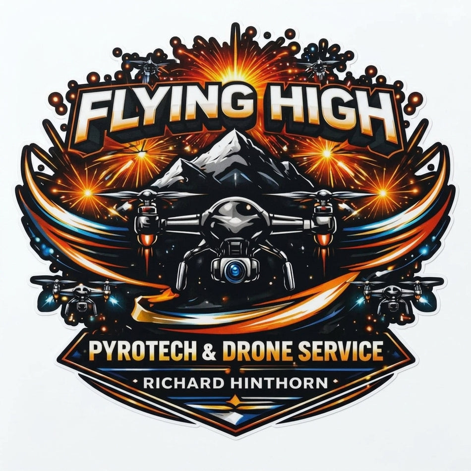 Flying High Drone Services Window/Helmet Decal or MAGNET