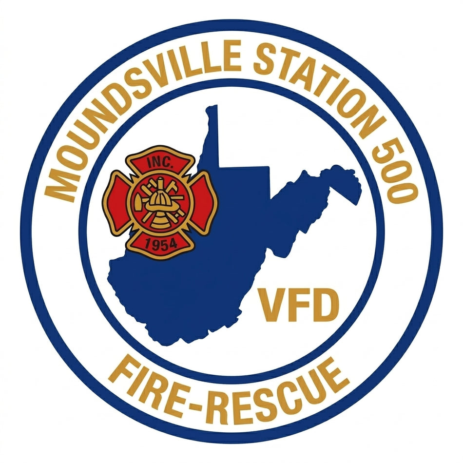 Moundsville Station 500 Window/Helmet Decal or MAGNET