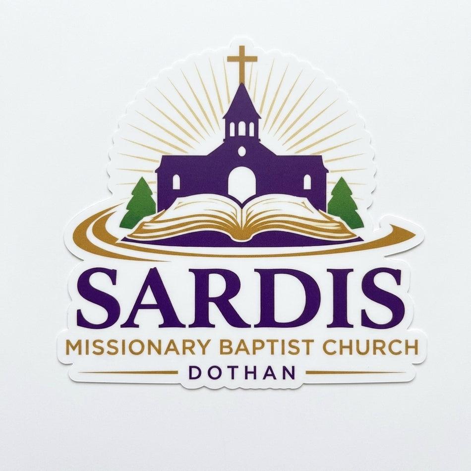 Sardis Baptist Church Window/Hardhat Decal