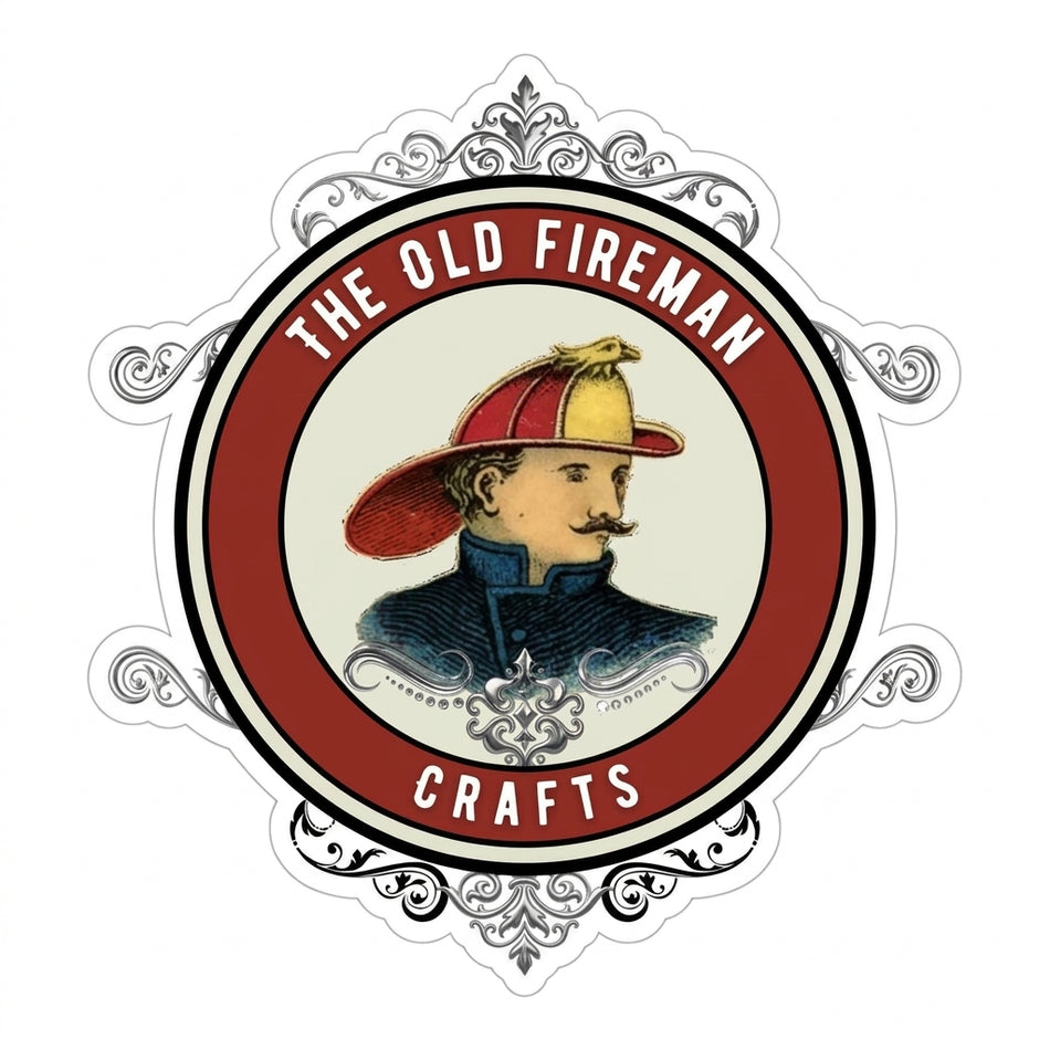 The Old Firemen Crafts Window/Hardhat Decal