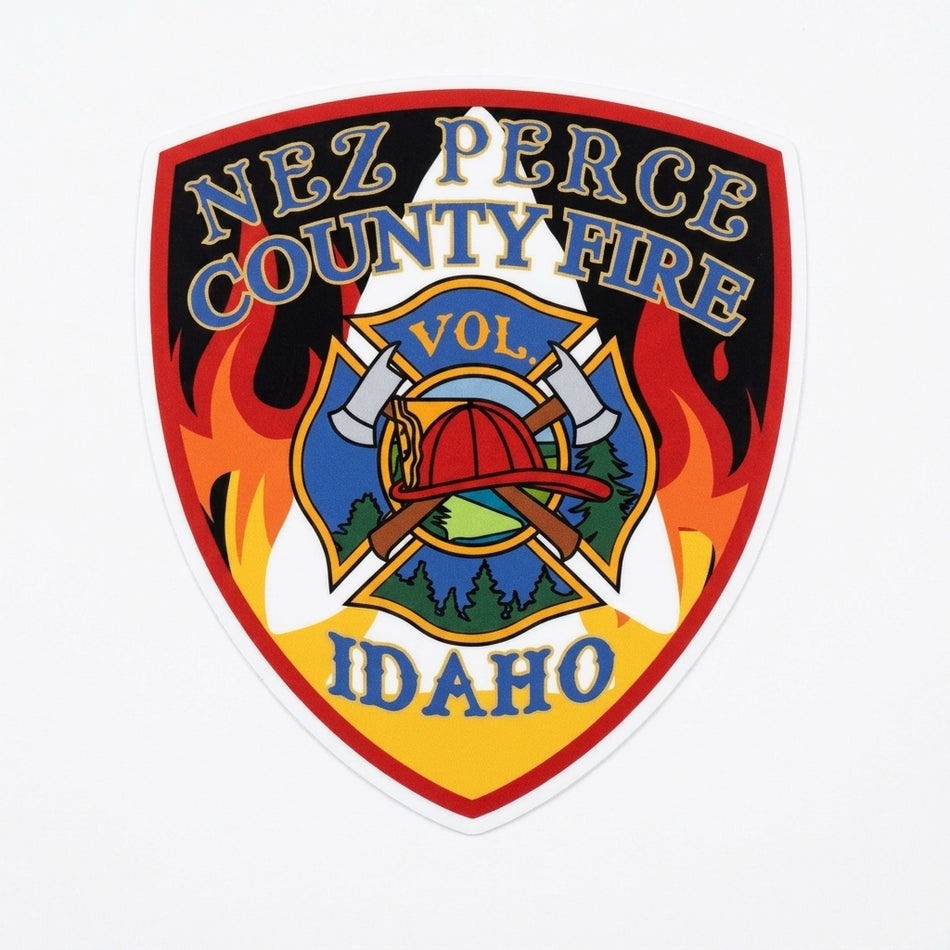 Nez Perce County Fire Idaho Window/Hardhat Decal