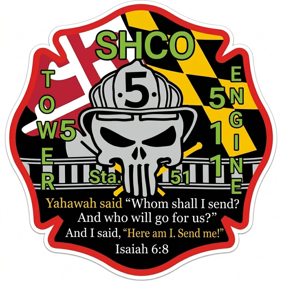 SHCO Station 51 Window/Helmet Decal or MAGNET