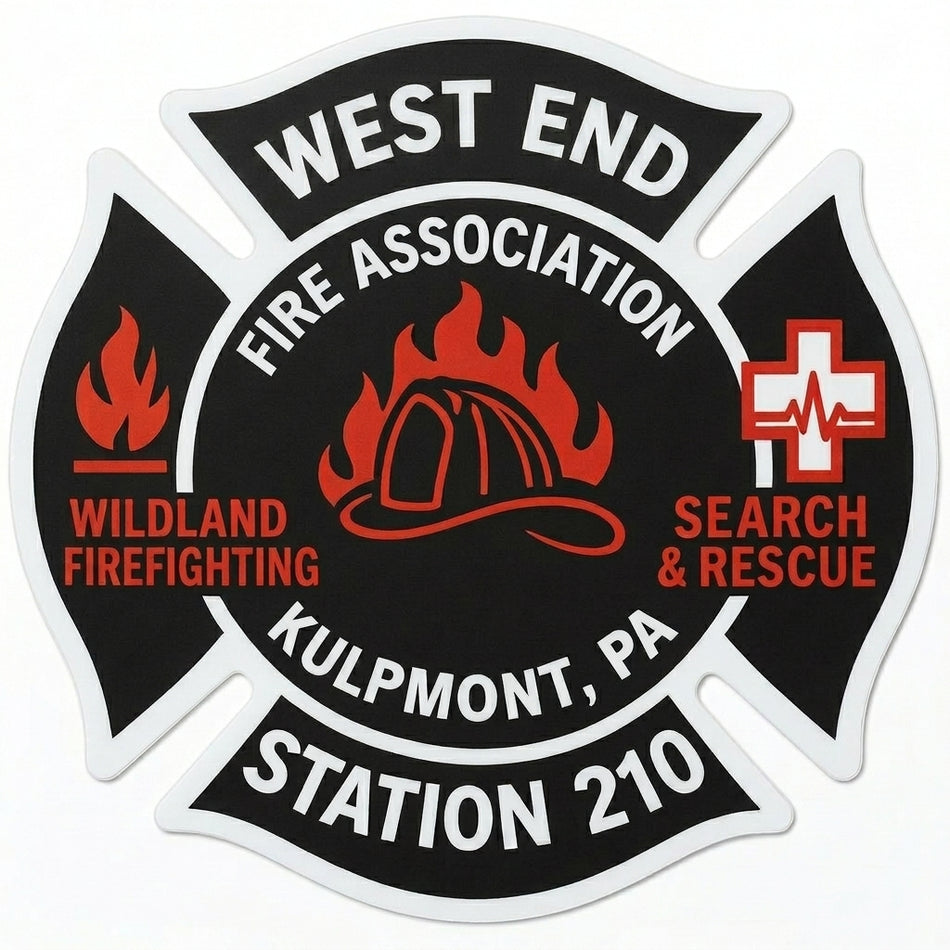West End Station 210 Window/Helmet Decal or MAGNET